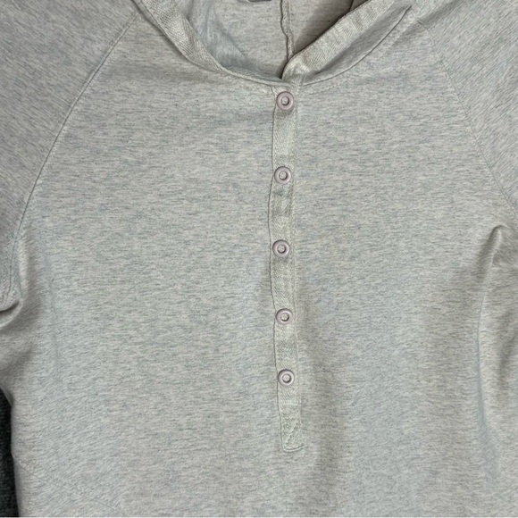 Athleta | Sweatshirt Hoodie Tunic Dress in Gray‎  Workout Athletic Sporty Sz XS - Picture 3 of 13